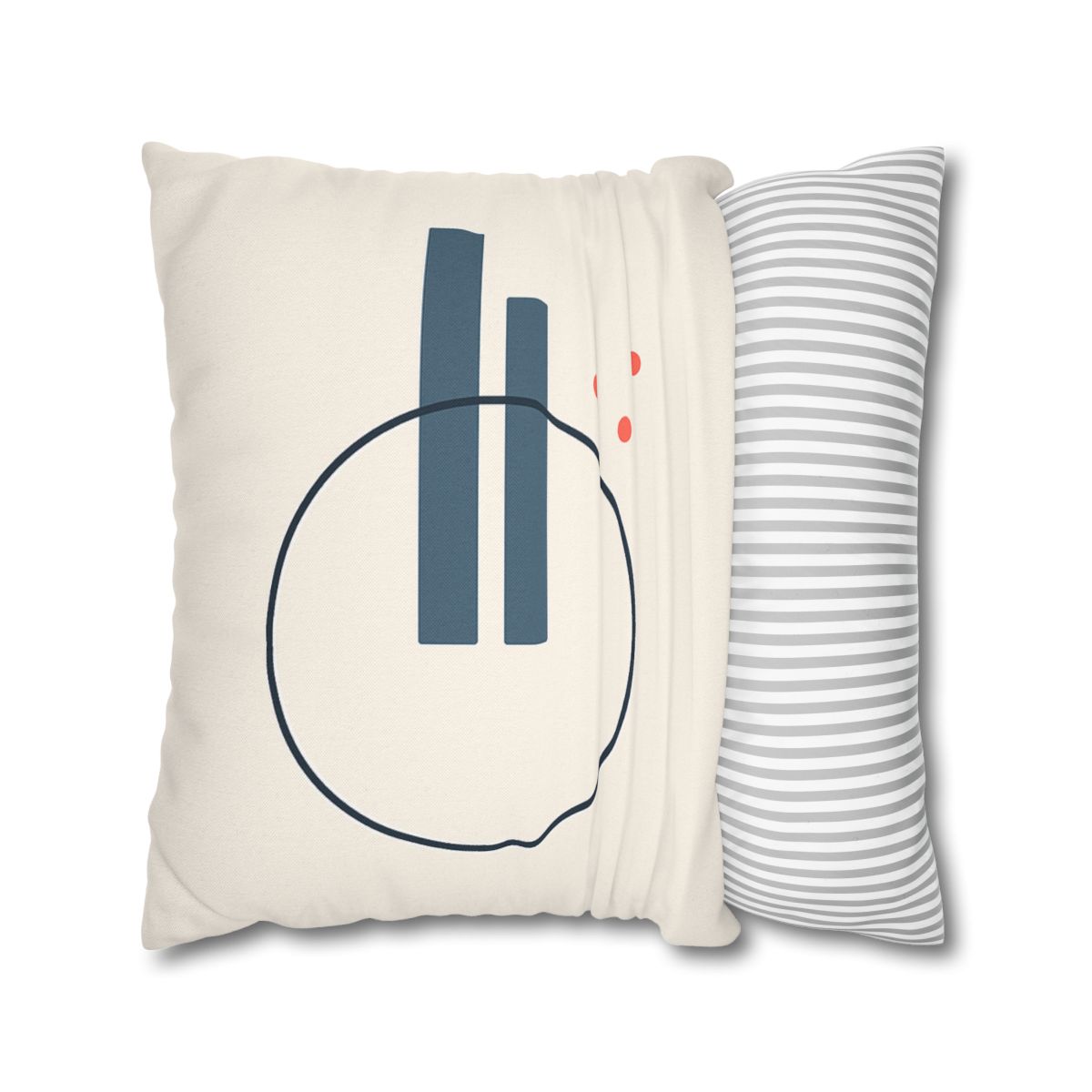 Offset Ring With Split Bars designer print pillow cases