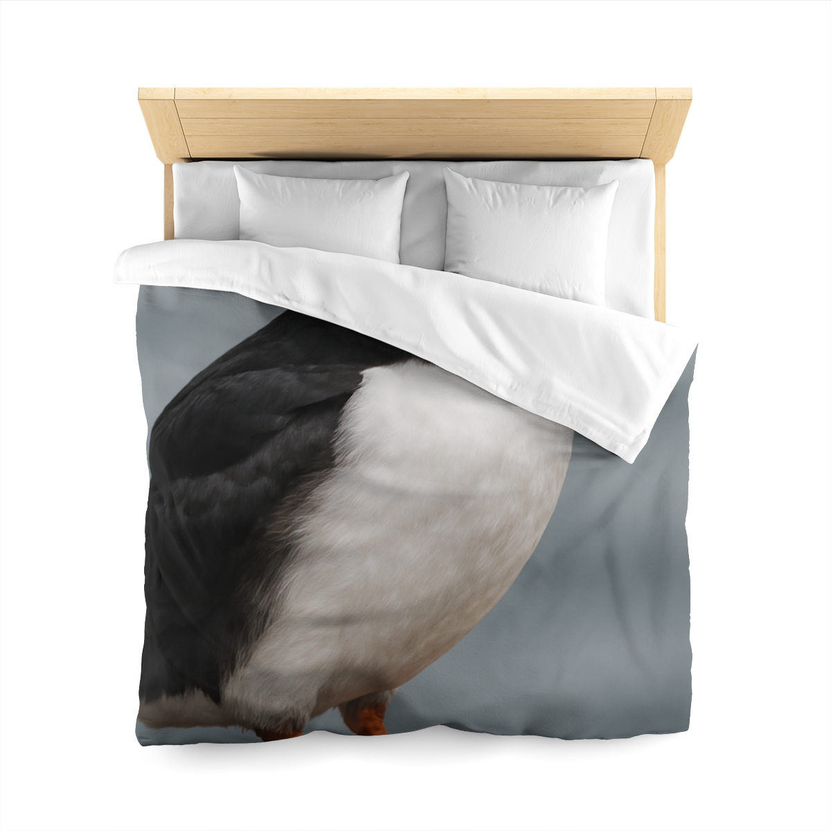 Glasswater Glide Atlantic Puffin soft comforter duvets