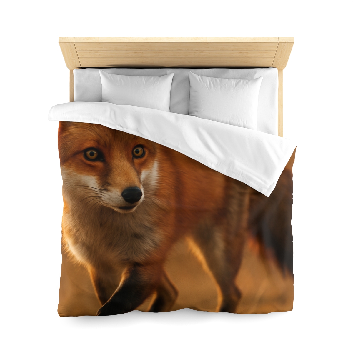 Crimson Whisper Red Fox custom duvets