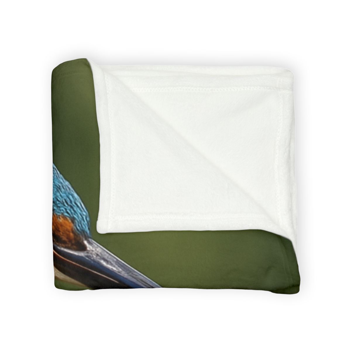 Kingfisher Sapphire Dive stylish throw blankets