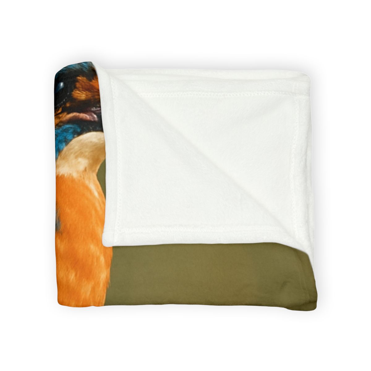 Dawn Drift Kingfisher designer printed blankets