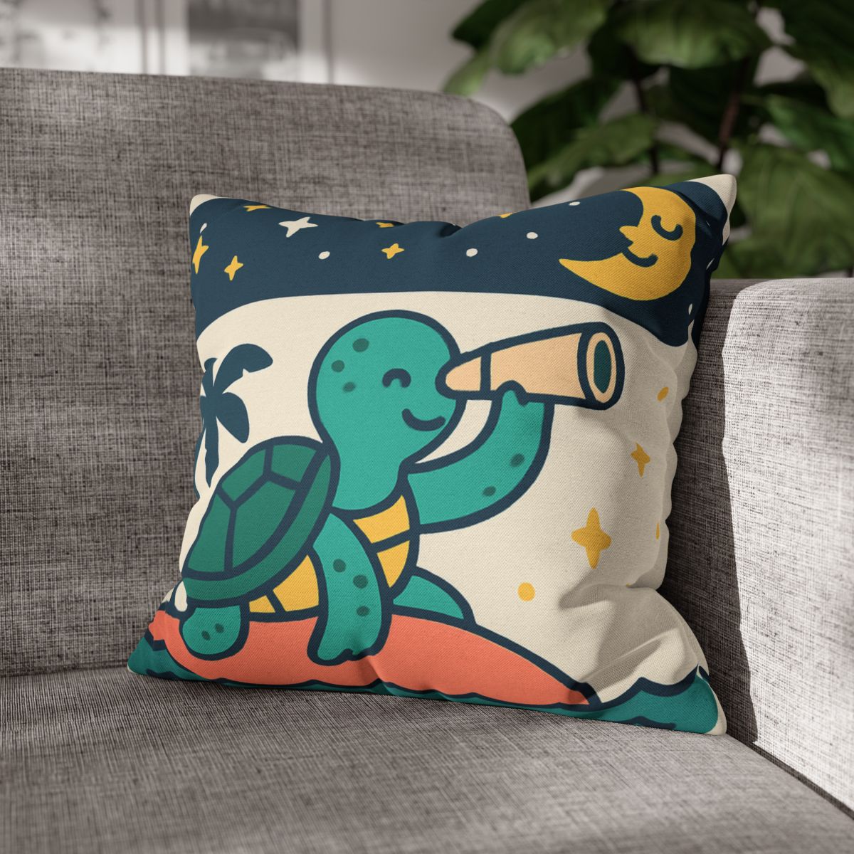 Stargazer Sea Turtle Adventure comfortable bedding pillow covers