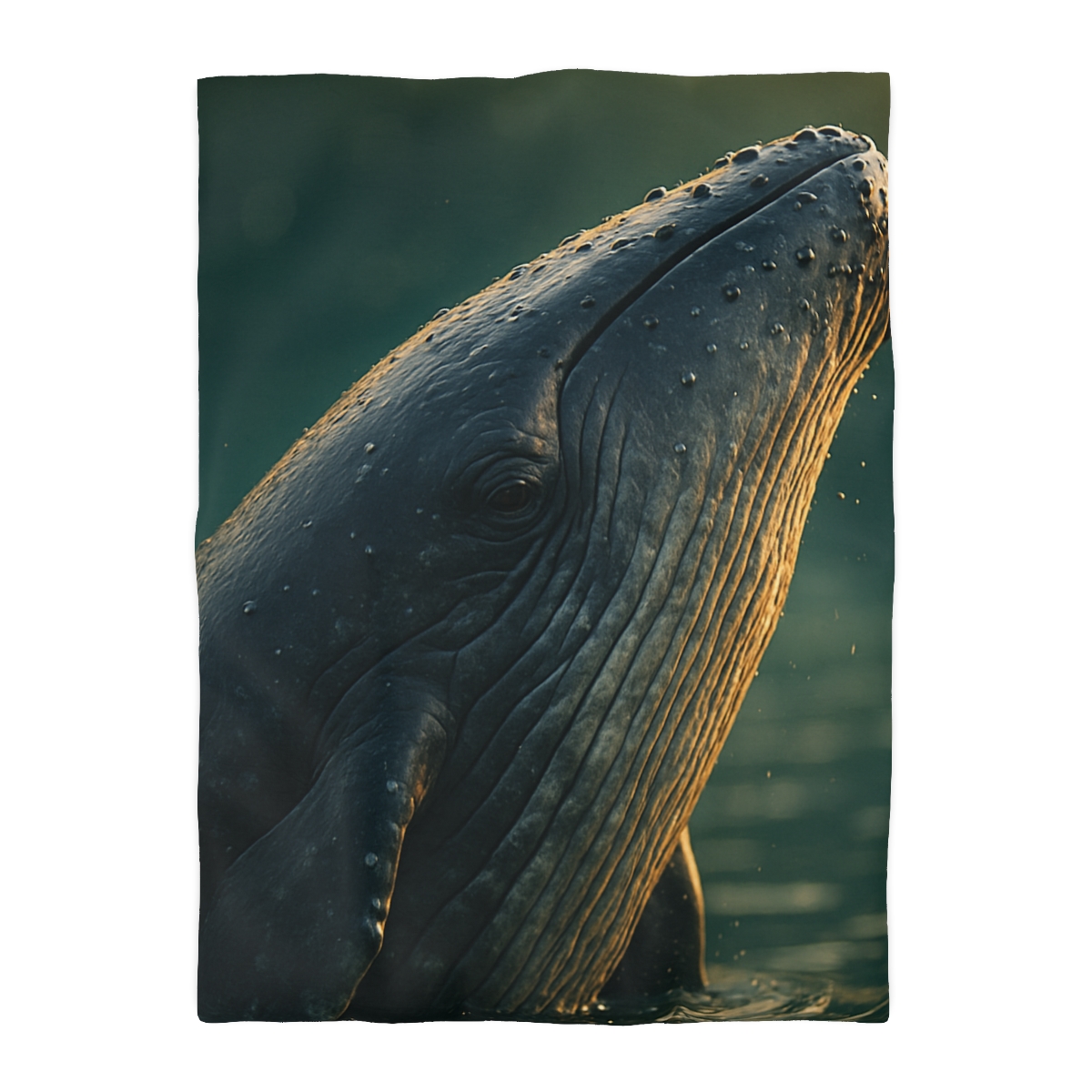 Silver Surge Humpback Whale soft comforter duvets