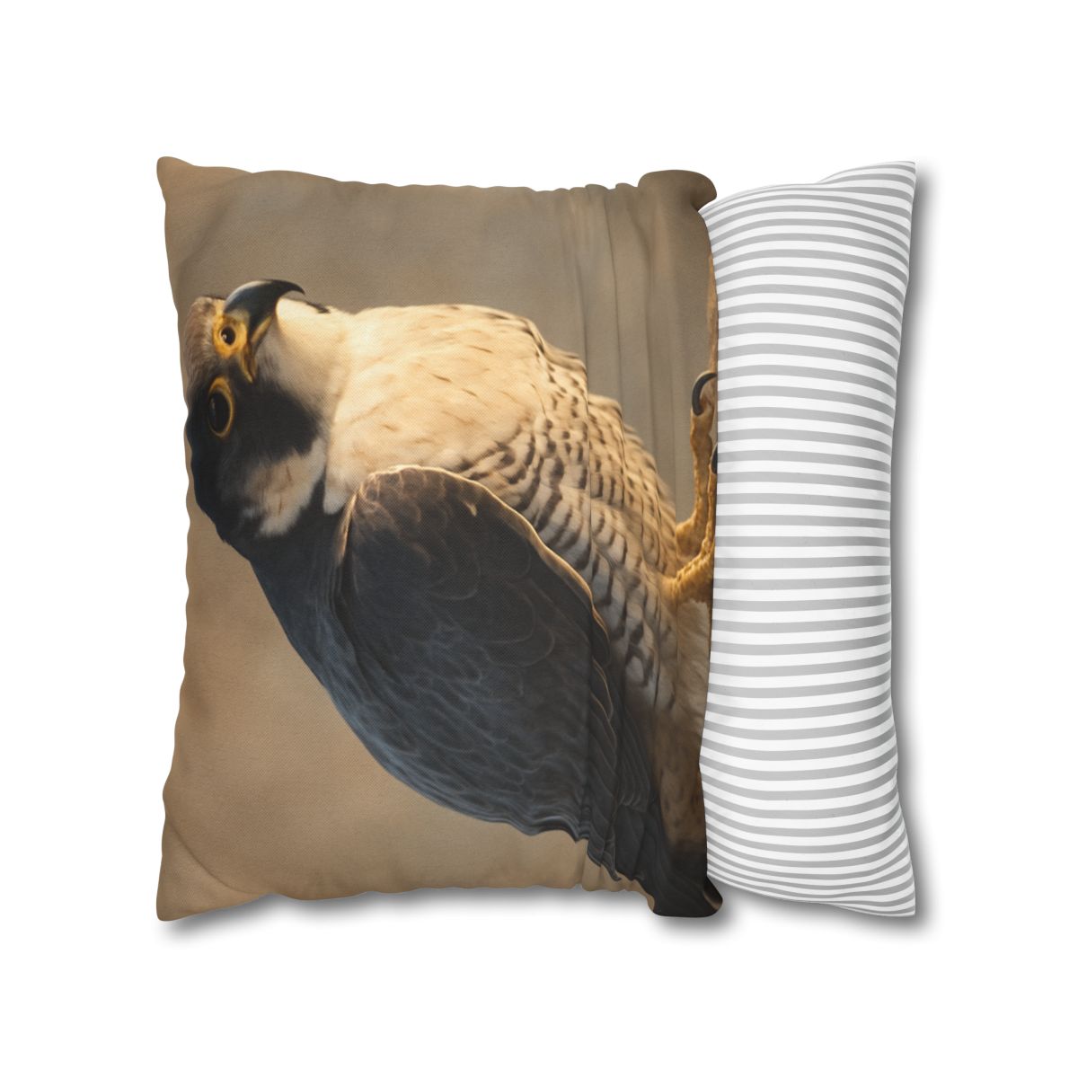 Silver Dusk Peregrine Falcon designer print pillow cases