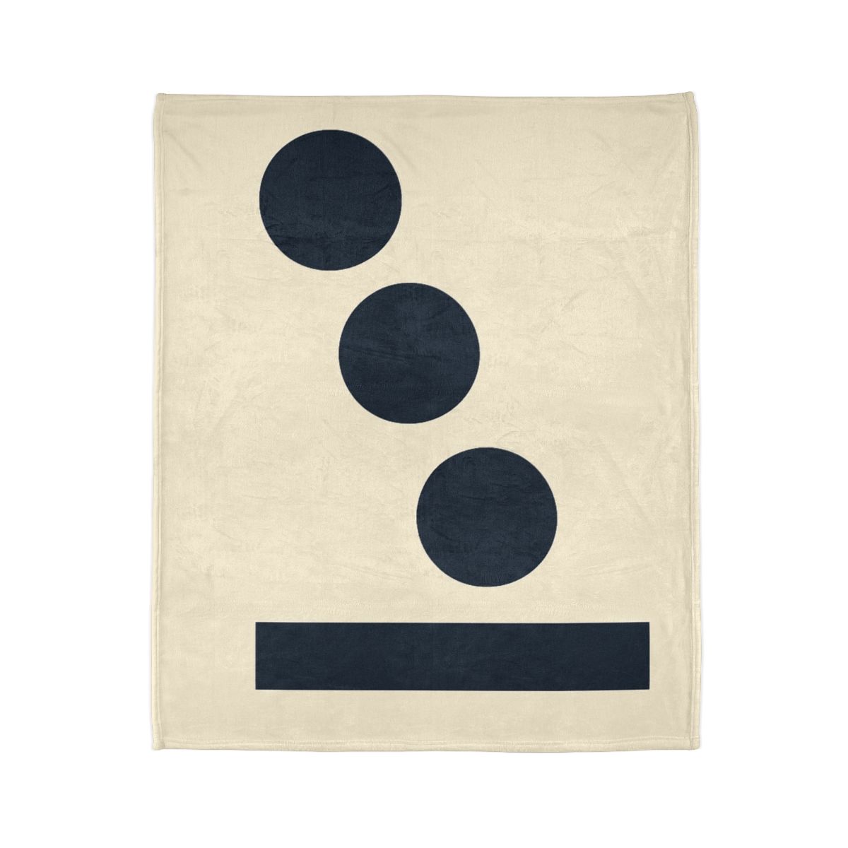 Stepped Circle And Bar Interval personalized cozy blankets