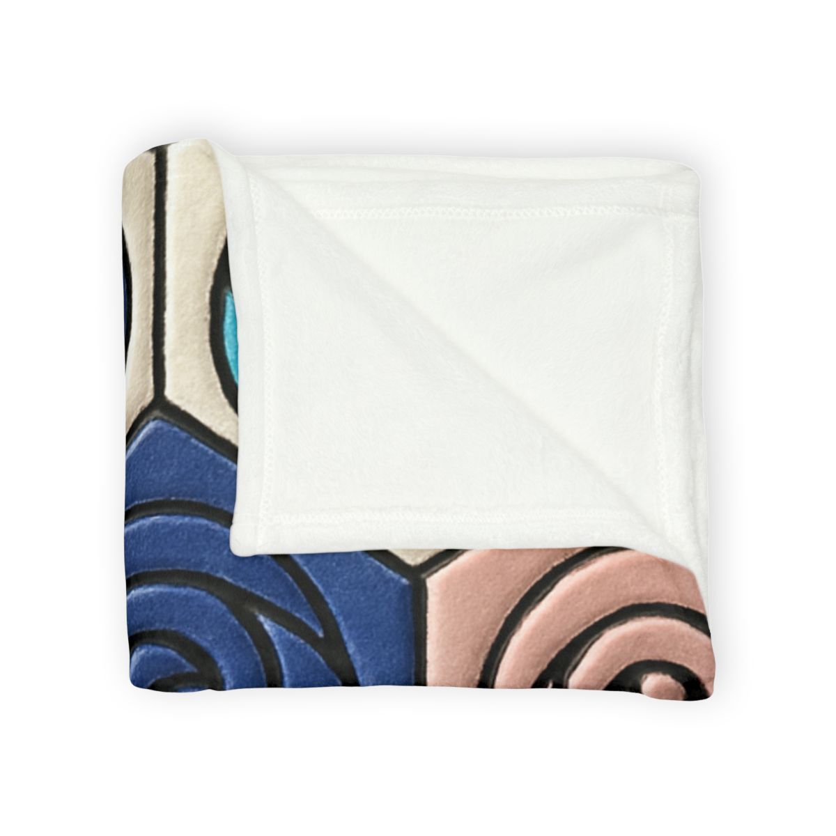 Bud Spiral Mosaic Tiles soft fleece blankets