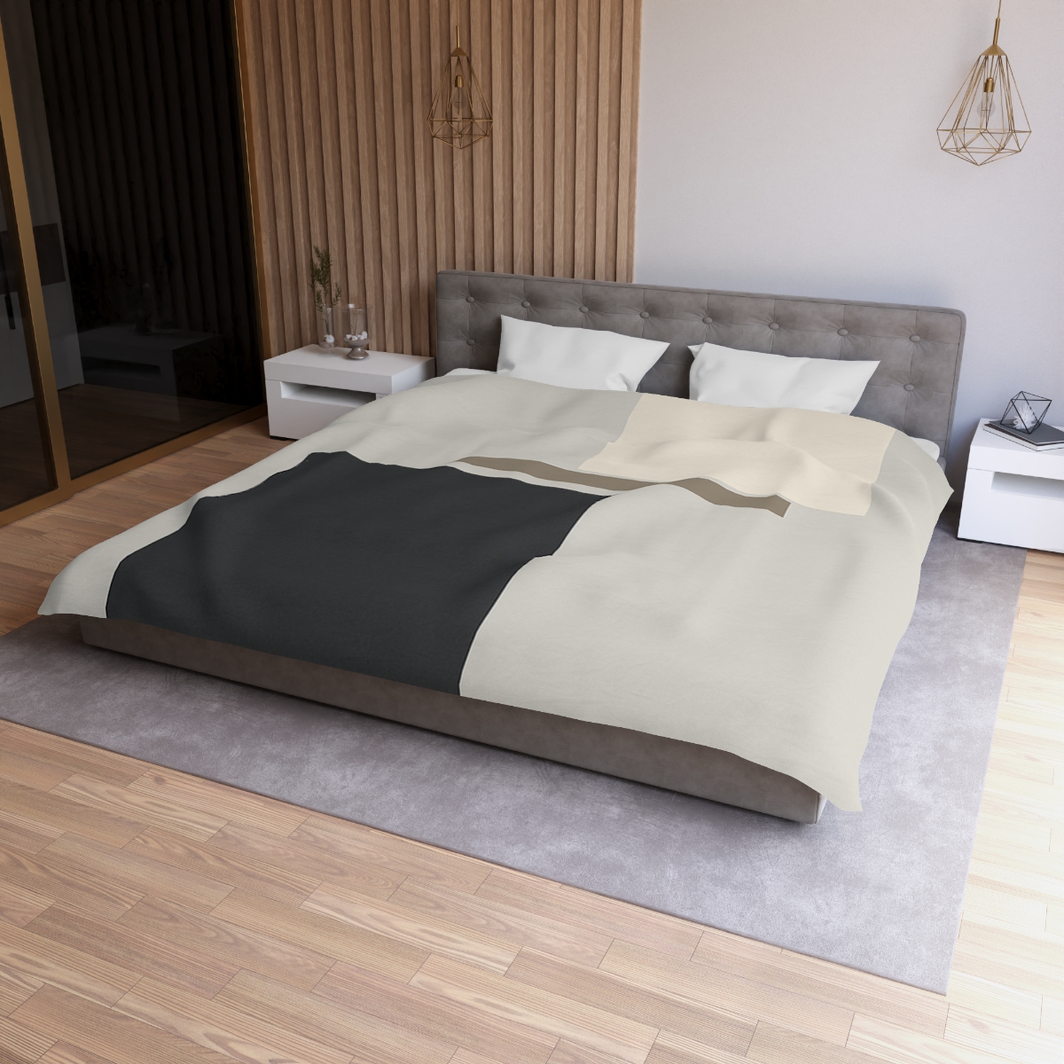 Offset Rectangle Pause soft comforter duvets