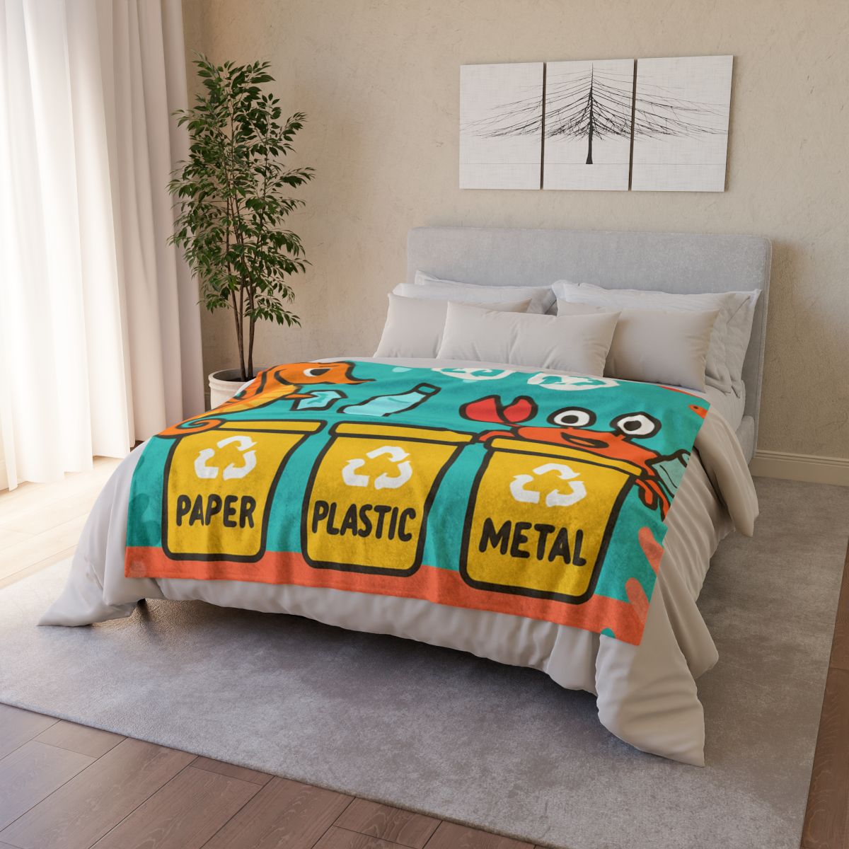 Coral City Recycling Seahorse Patrol warm winter blankets