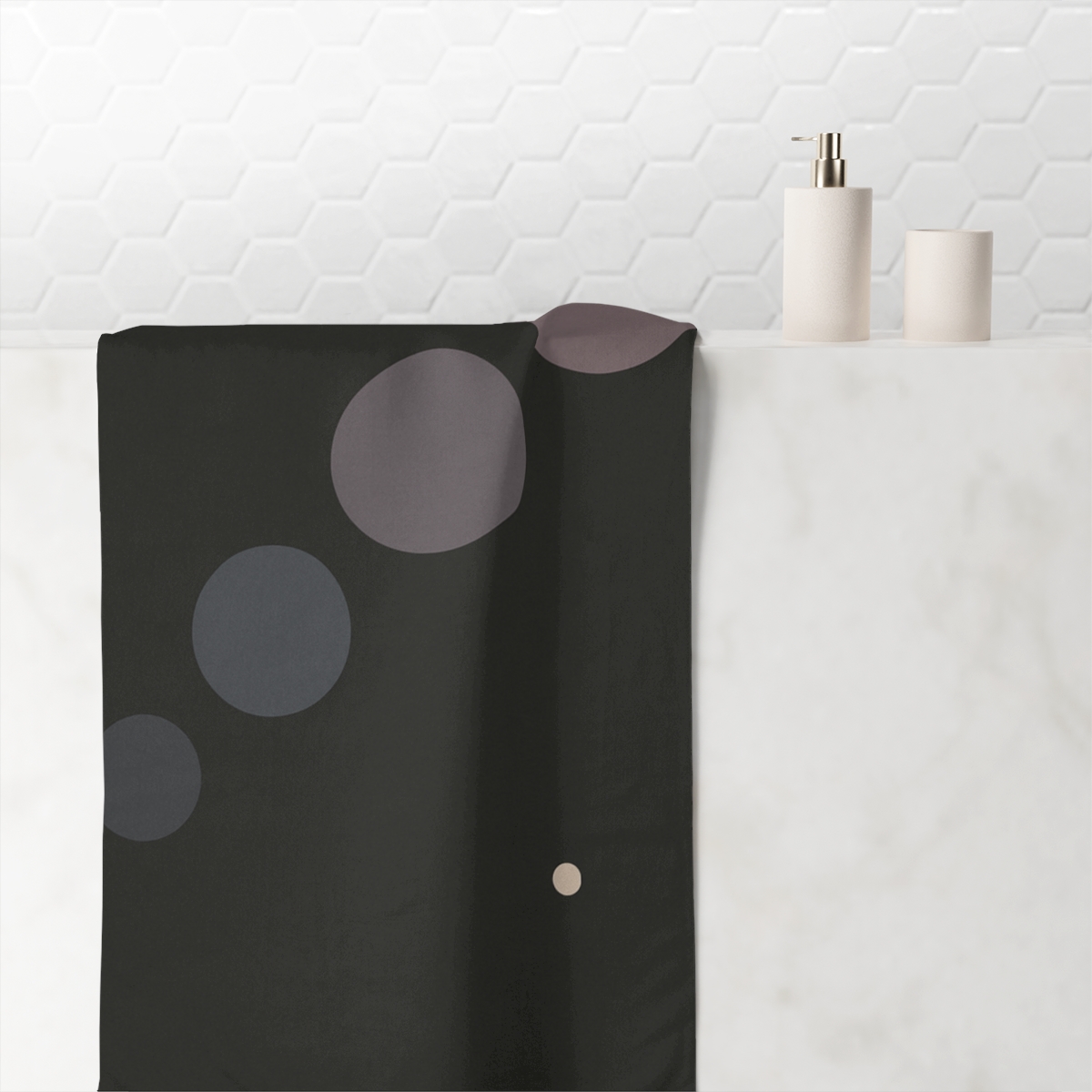 Diagonal Cluster With Resting Dot decorative home towels
