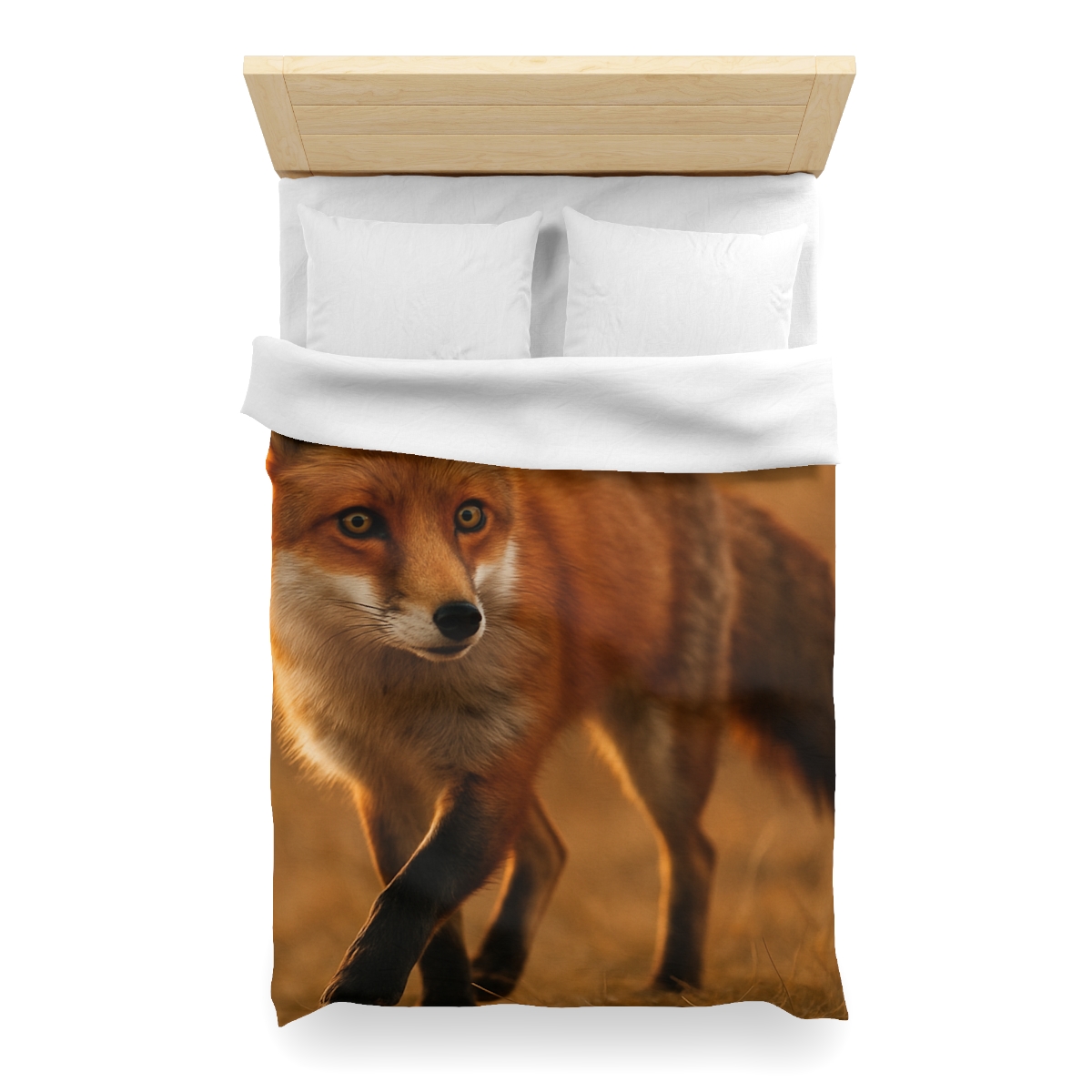 Crimson Whisper Red Fox custom duvets