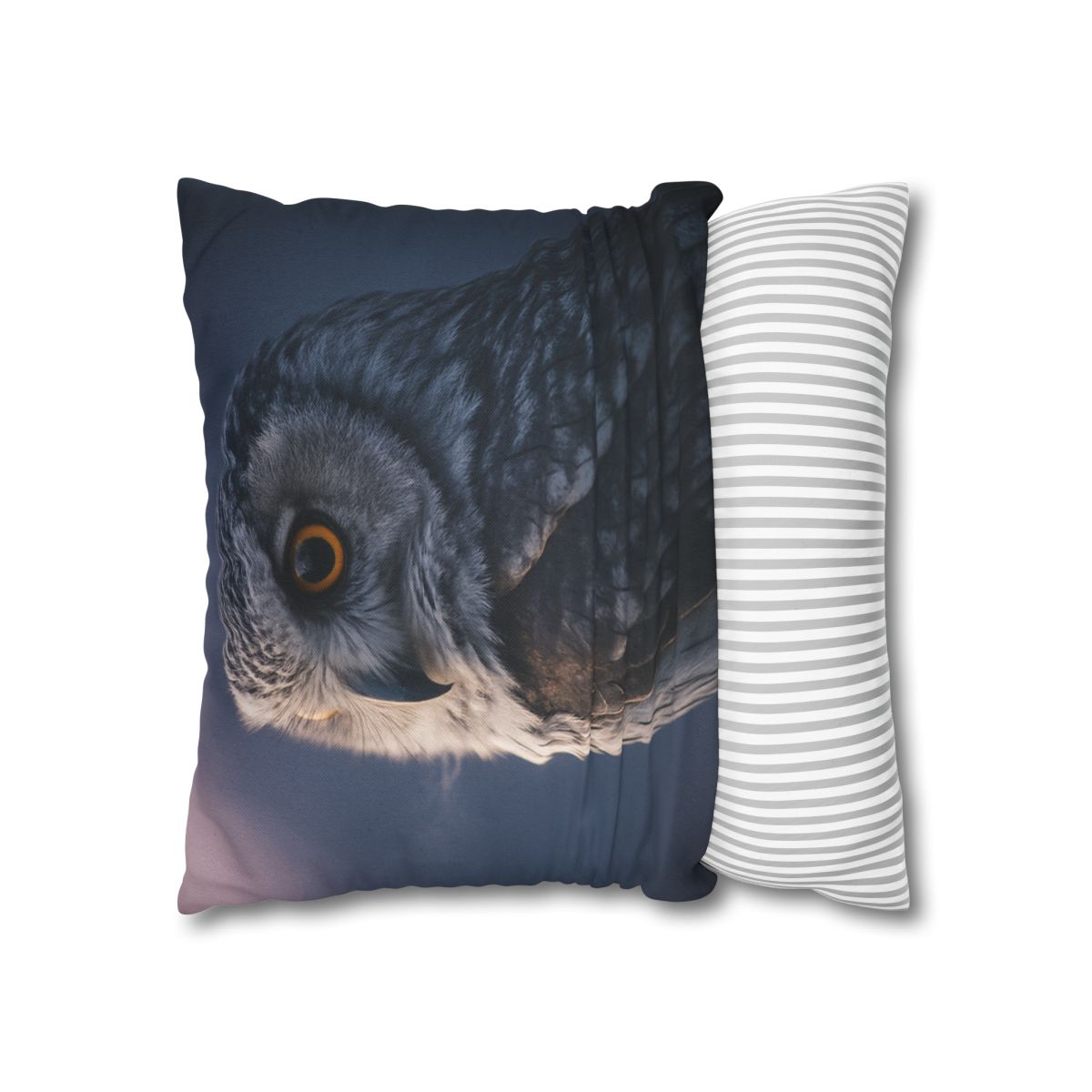 Twilight Watcher Snowy Owl designer print pillow cases