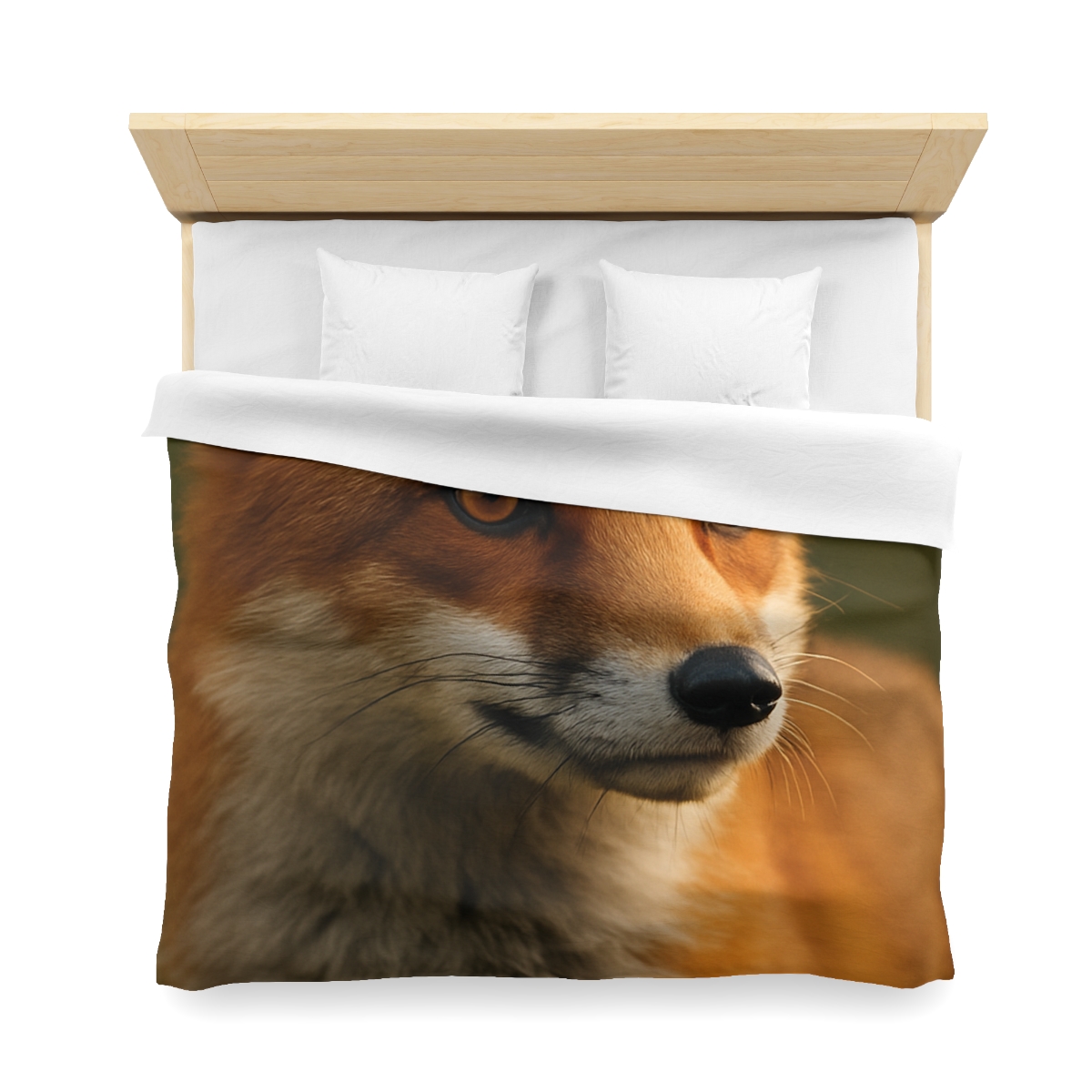 Crimson Whisper Red Fox custom duvets