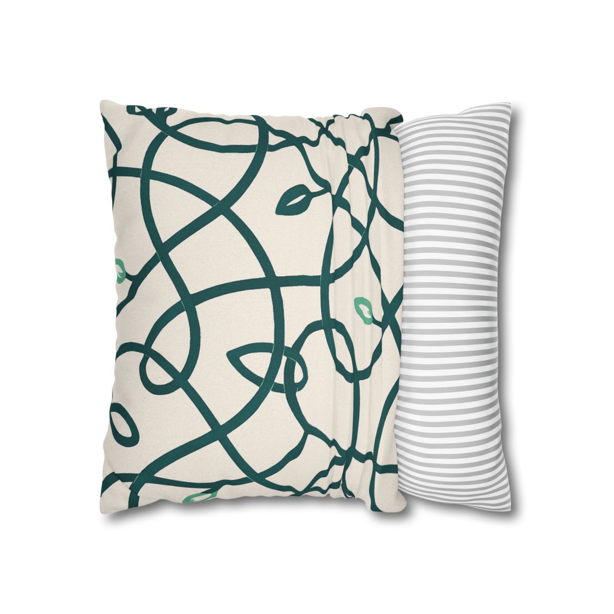 Vine Circuit Interlace personalized pillow covers