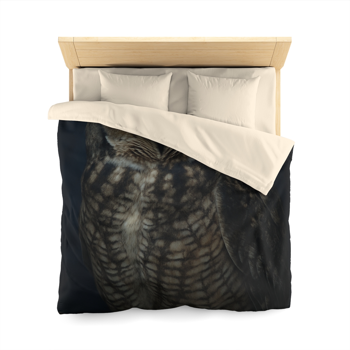 Silent Drift Great Horned Owl personalized bedding duvets
