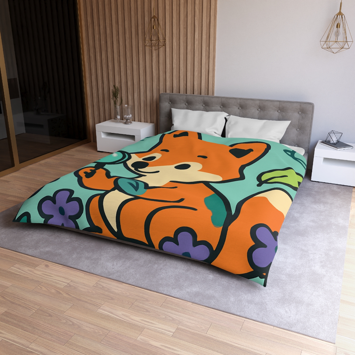 Galaxy Garden Fox trendy bedroom duvets