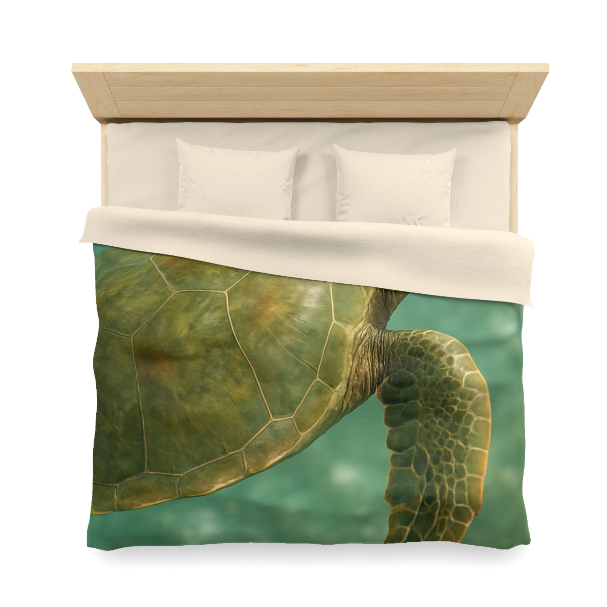 Sea Lantern Green Sea Turtle unique patterned duvets