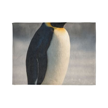 Aurora Drift Emperor Penguin unique gift blanketscustom blankets