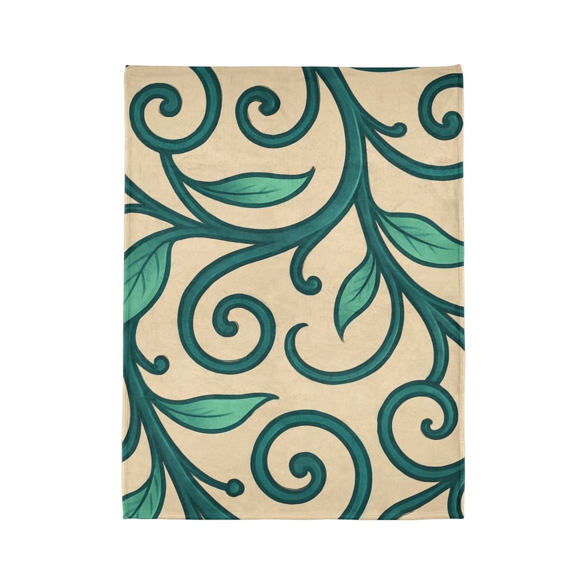 Curling Tendril Frieze trendy patterned blankets