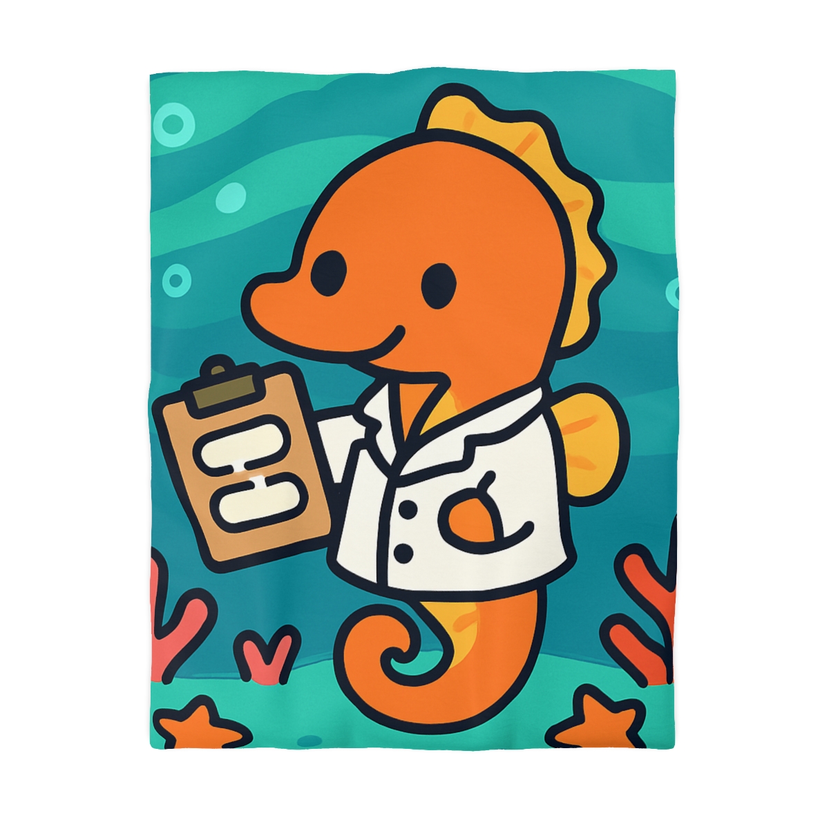 Aurora Reef Seahorse Scientist trendy bedroom duvets