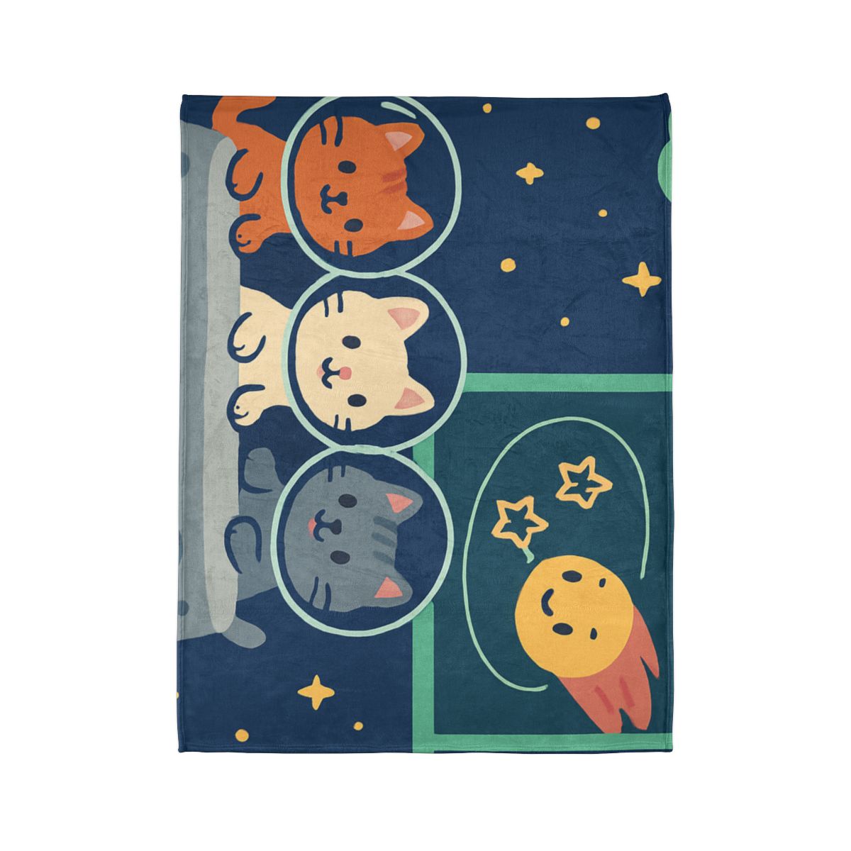Comet Classroom For Curious Kittens decorative home blankets