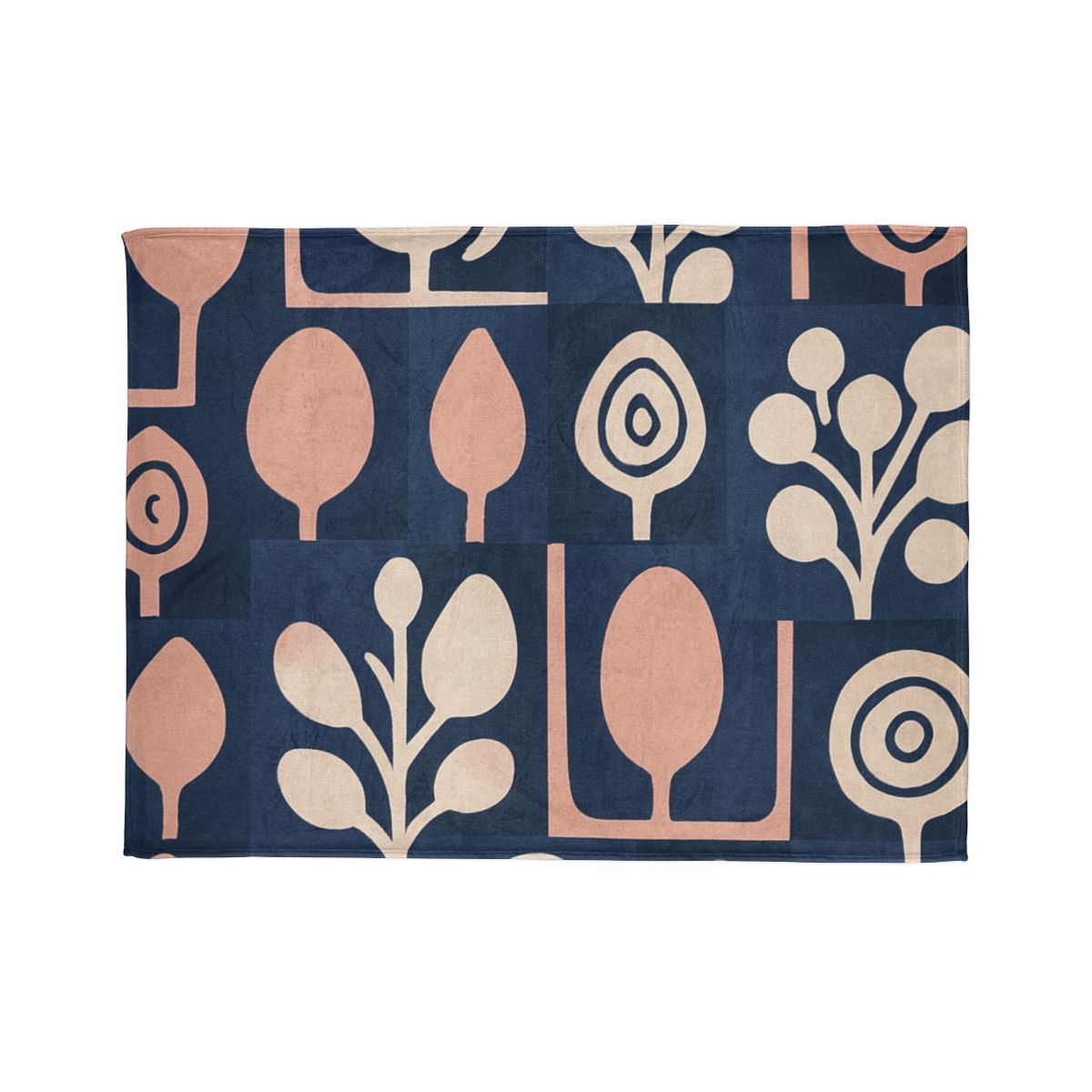 Bud Cluster Mosaic designer printed blankets