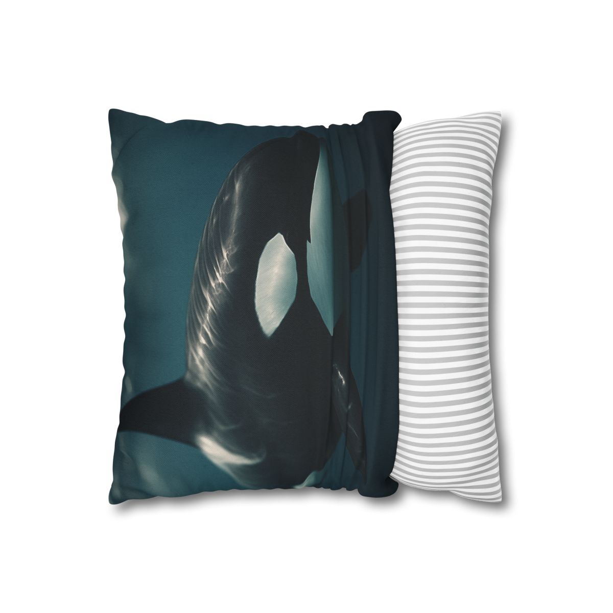 Tidal Shadow Orca soft cotton pillow cases