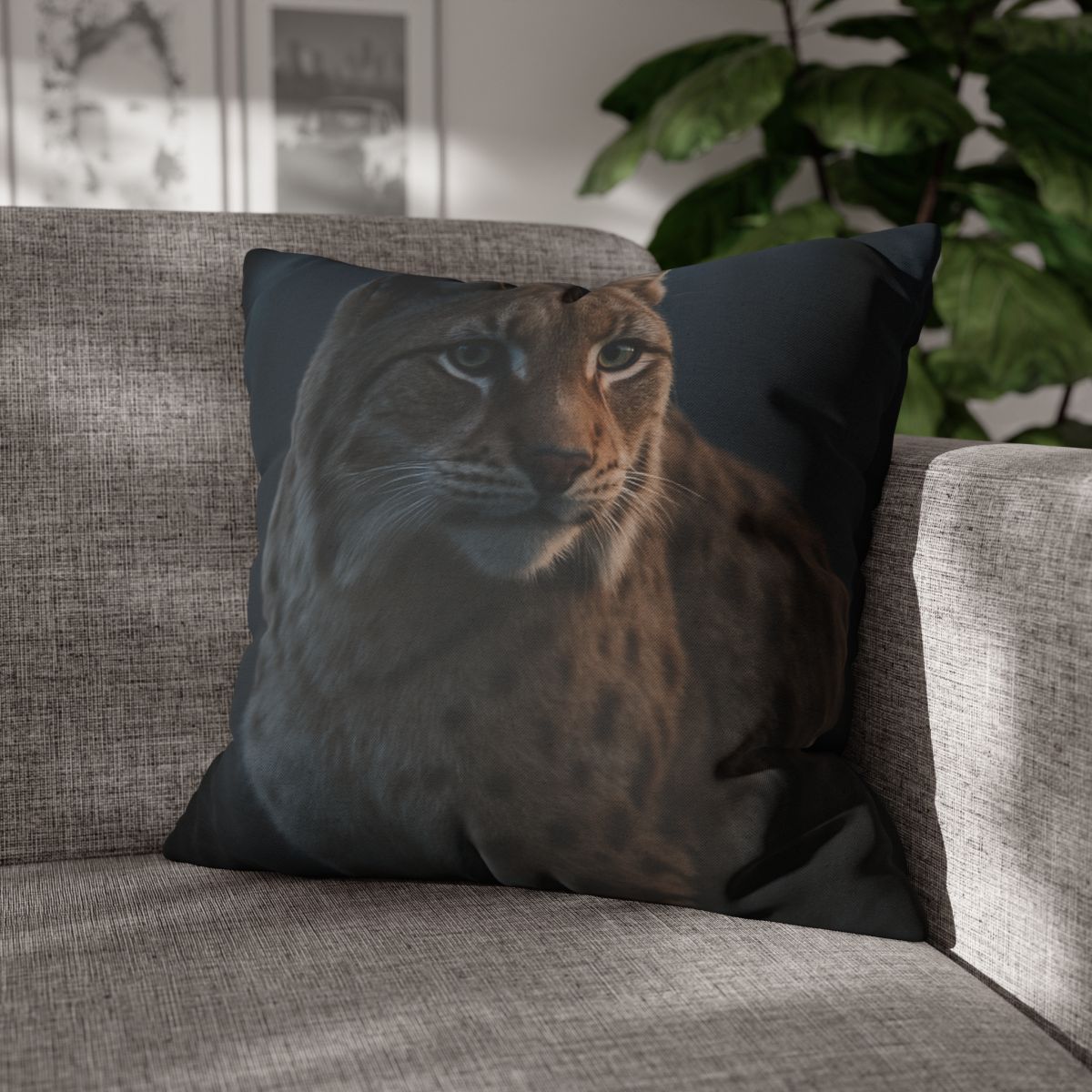 Twilight Prowler Lynx comfortable bedding pillow covers