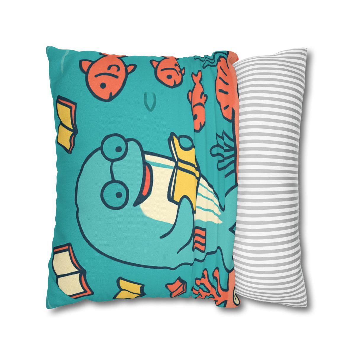 Coral Library Cruise comfortable bedding pillow covers