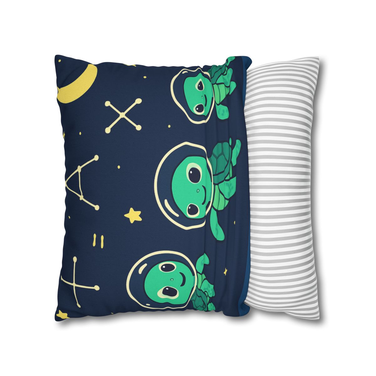 Space School Of The Curious Sea Turtles designer print pillow cases