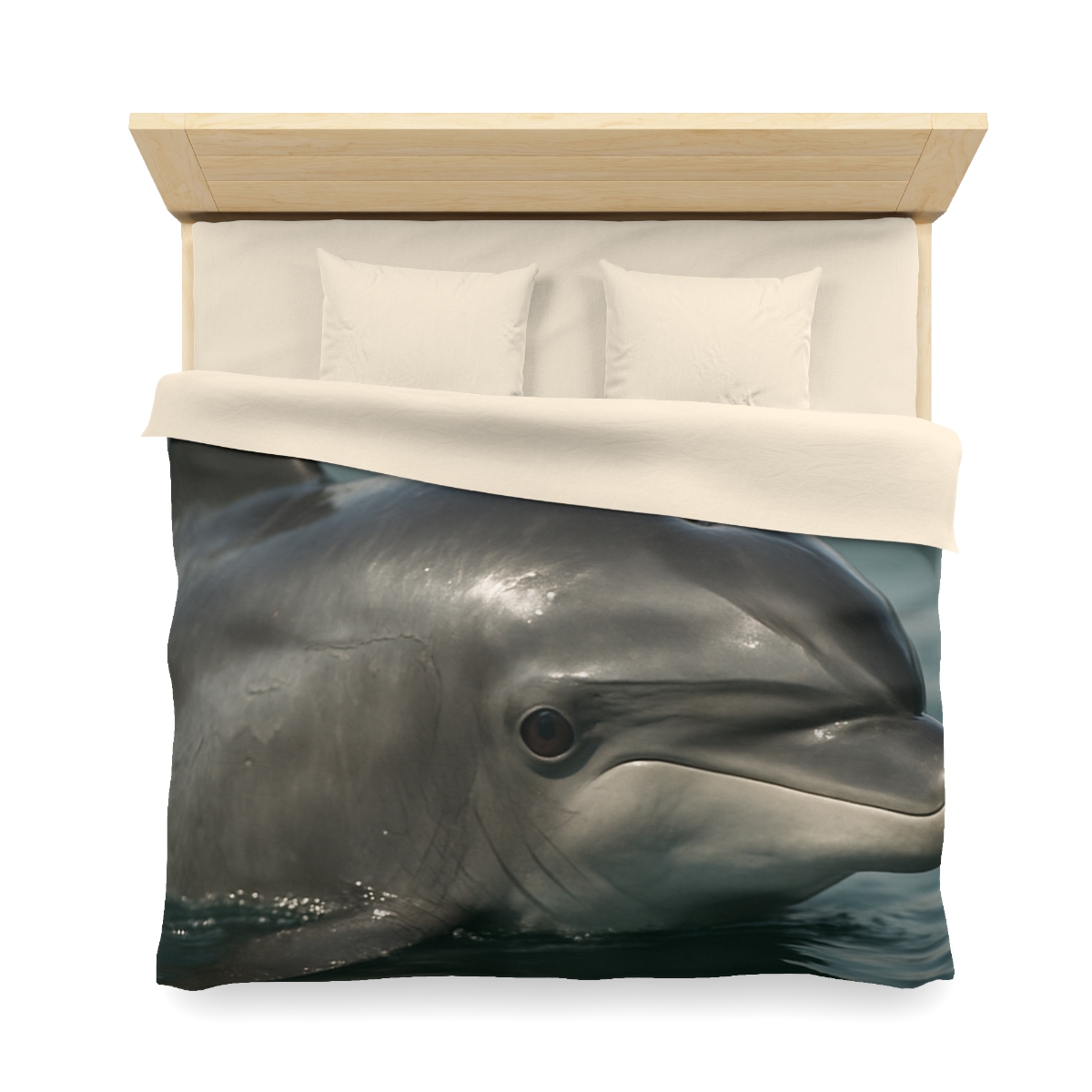 Mirror Calm Bottlenose Dolphin custom duvets