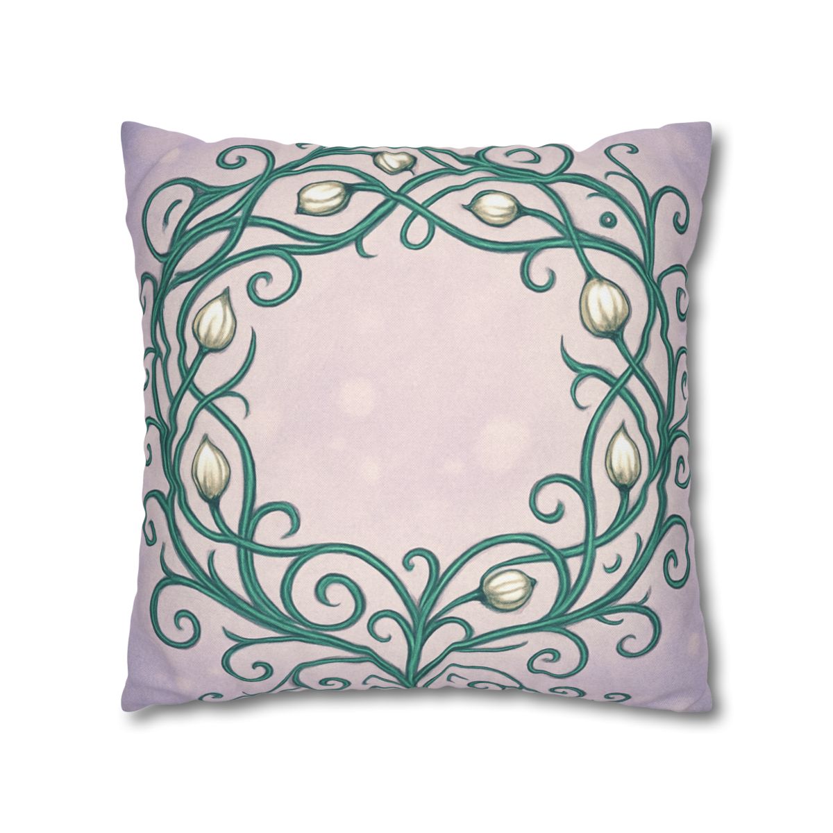 Vine Lattice Halo designer print pillow cases