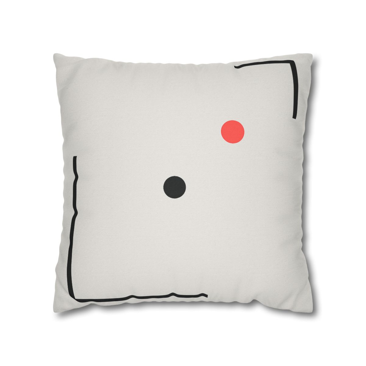 Nested Corner Frames With Two Dots trendy patterned pillow cases