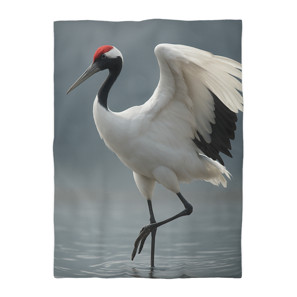Mist Dancer Red Crowned Crane trendy bedroom duvets