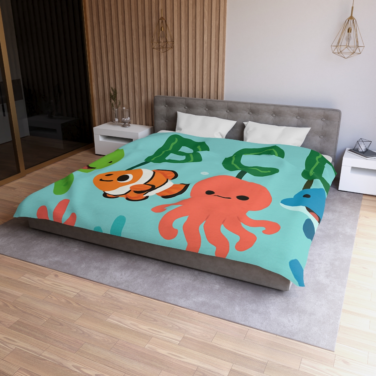 Coral Reef Alphabet Parade stylish duvet covers