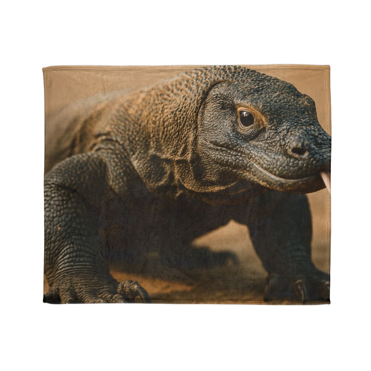 Ancient Sentinel Komodo Dragon custom blankets