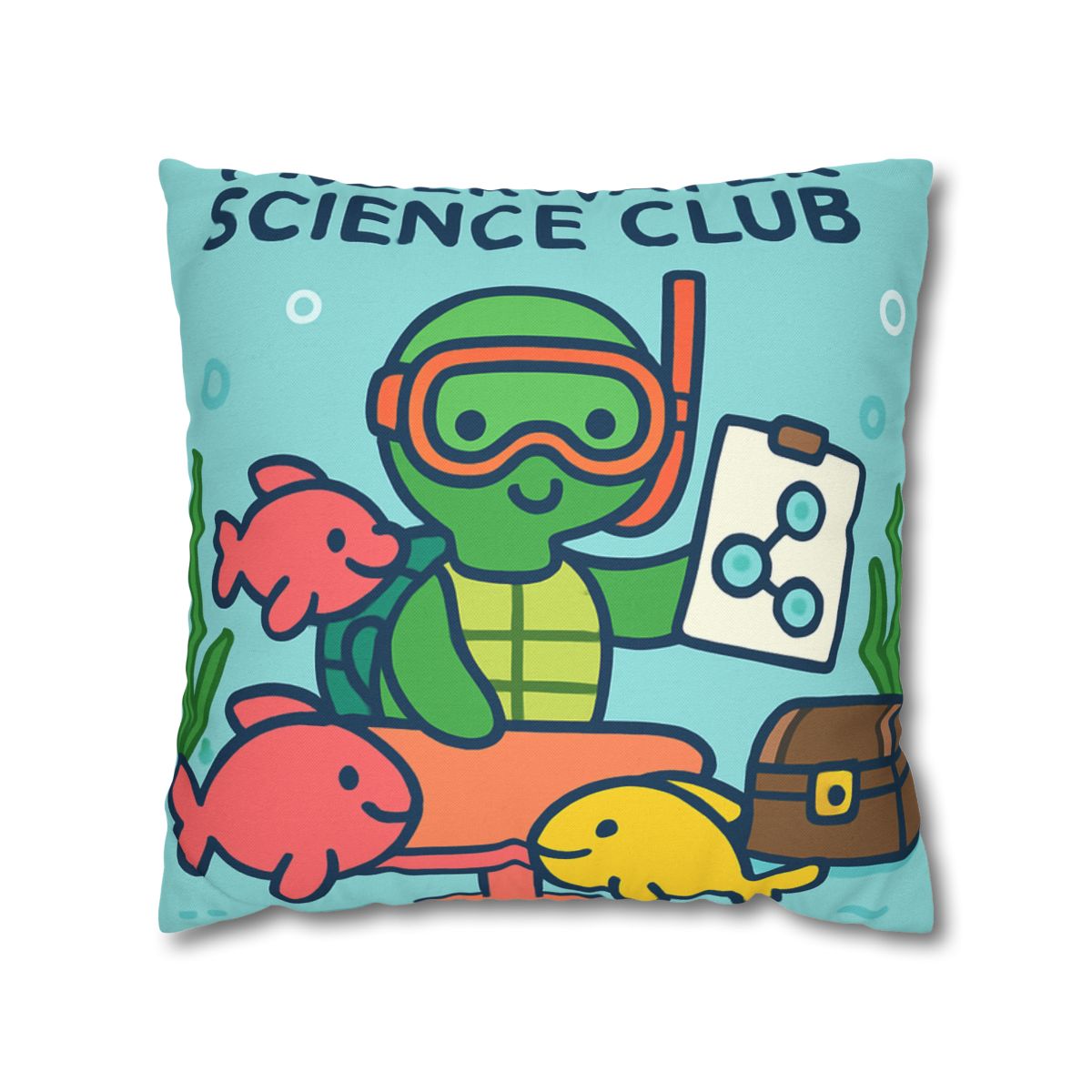 Coral Reef Science Club Turtle unique gift pillow cases
