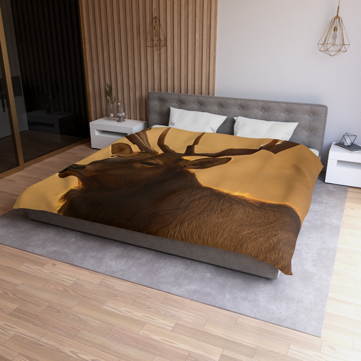Antler Crown Mountain Elk personalized bedding duvets