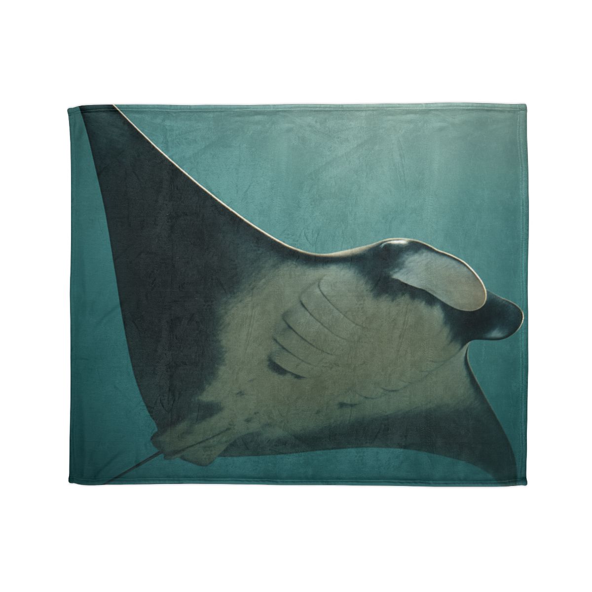 Silent Glide Giant Manta Ray custom blankets