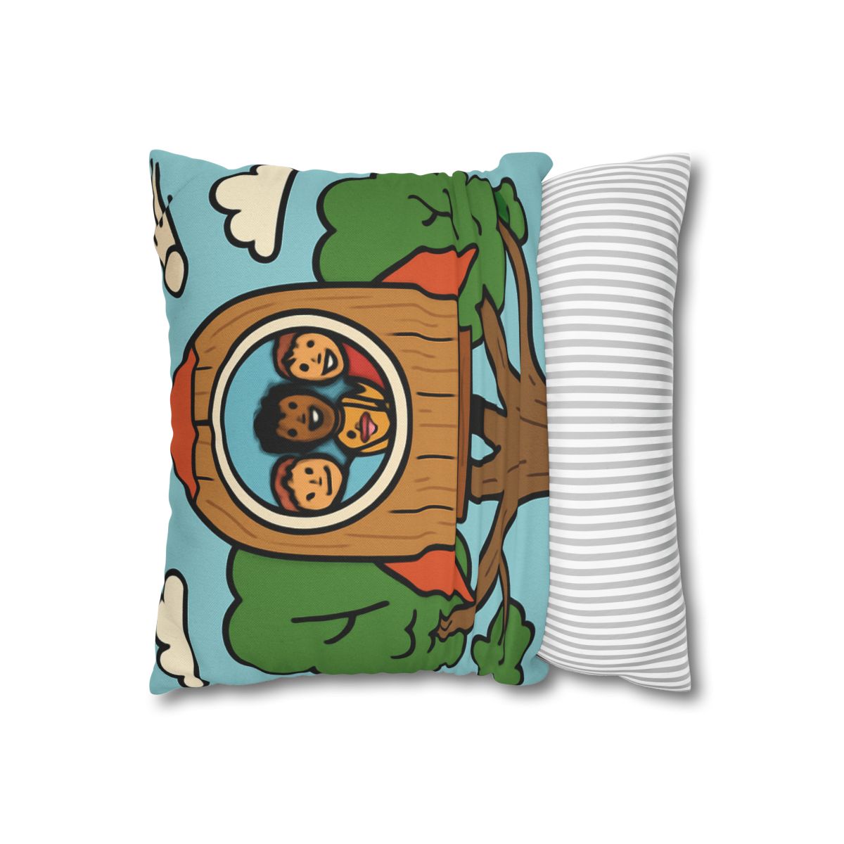 Time Traveling Treehouse Rocket stylish decorative pillowcases