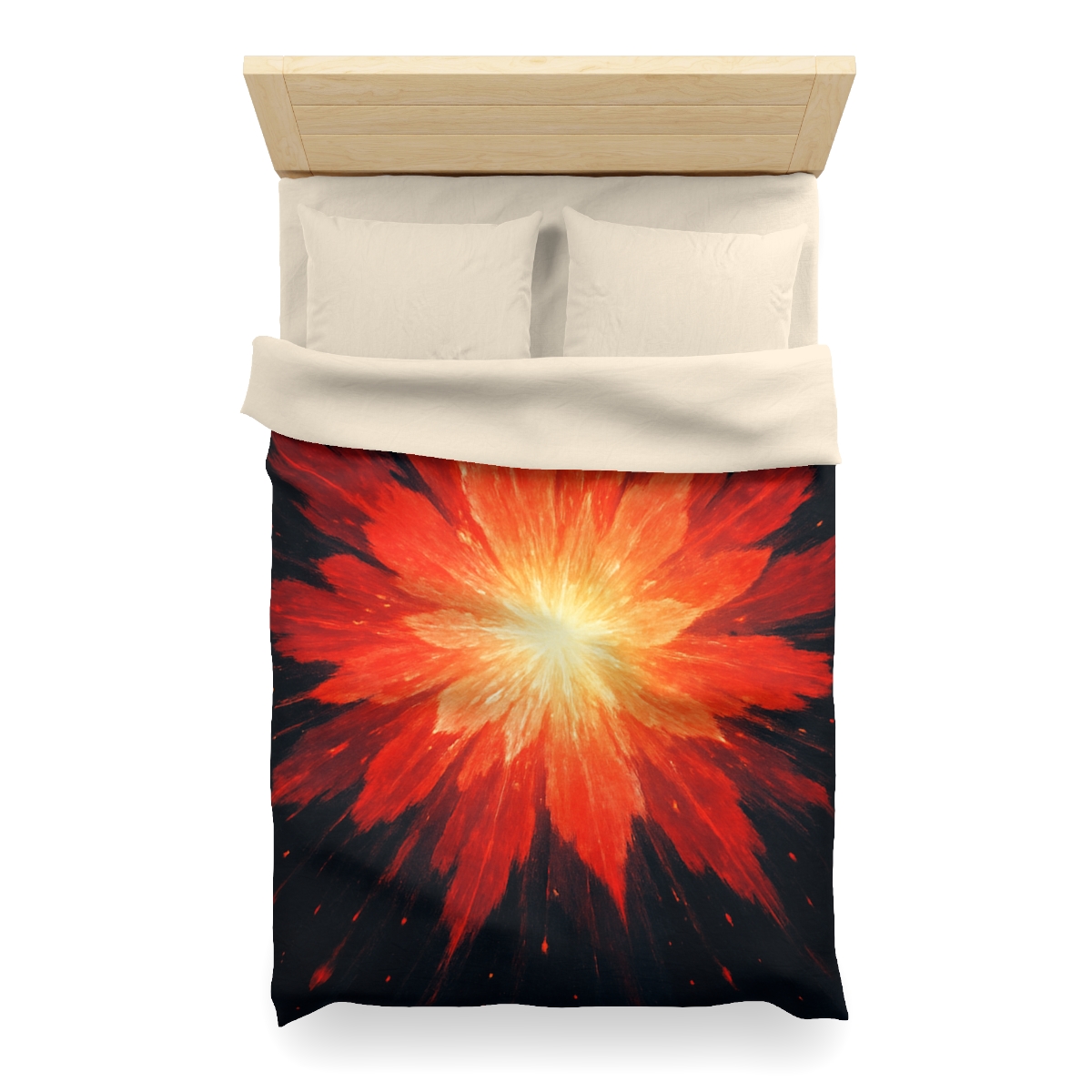 Starburst Ember Bloom custom duvets