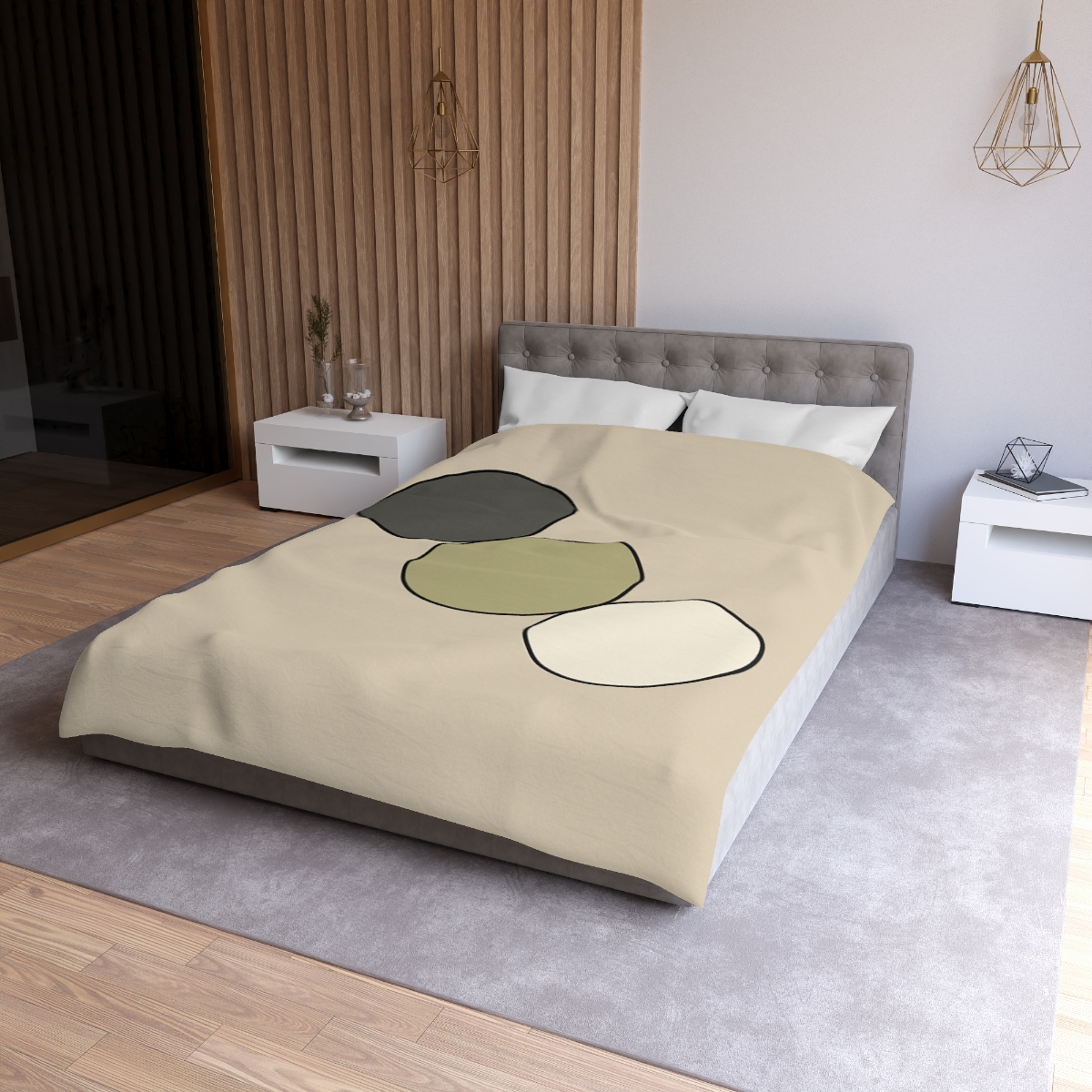 Staggered Trio Of Circles Harmony stylish duvet covers