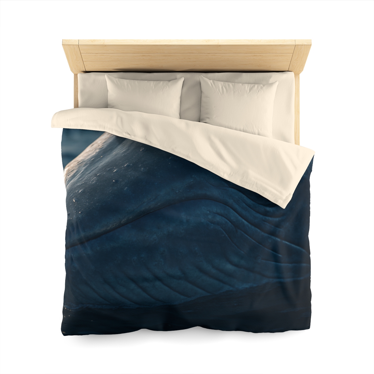 Ocean Song Blue Whale personalized bedding duvets