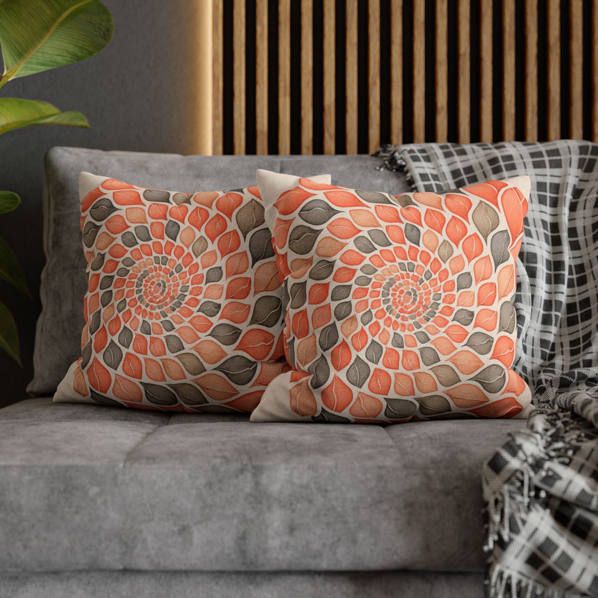 Bud Spiral Time Mosaic stylish decorative pillowcases