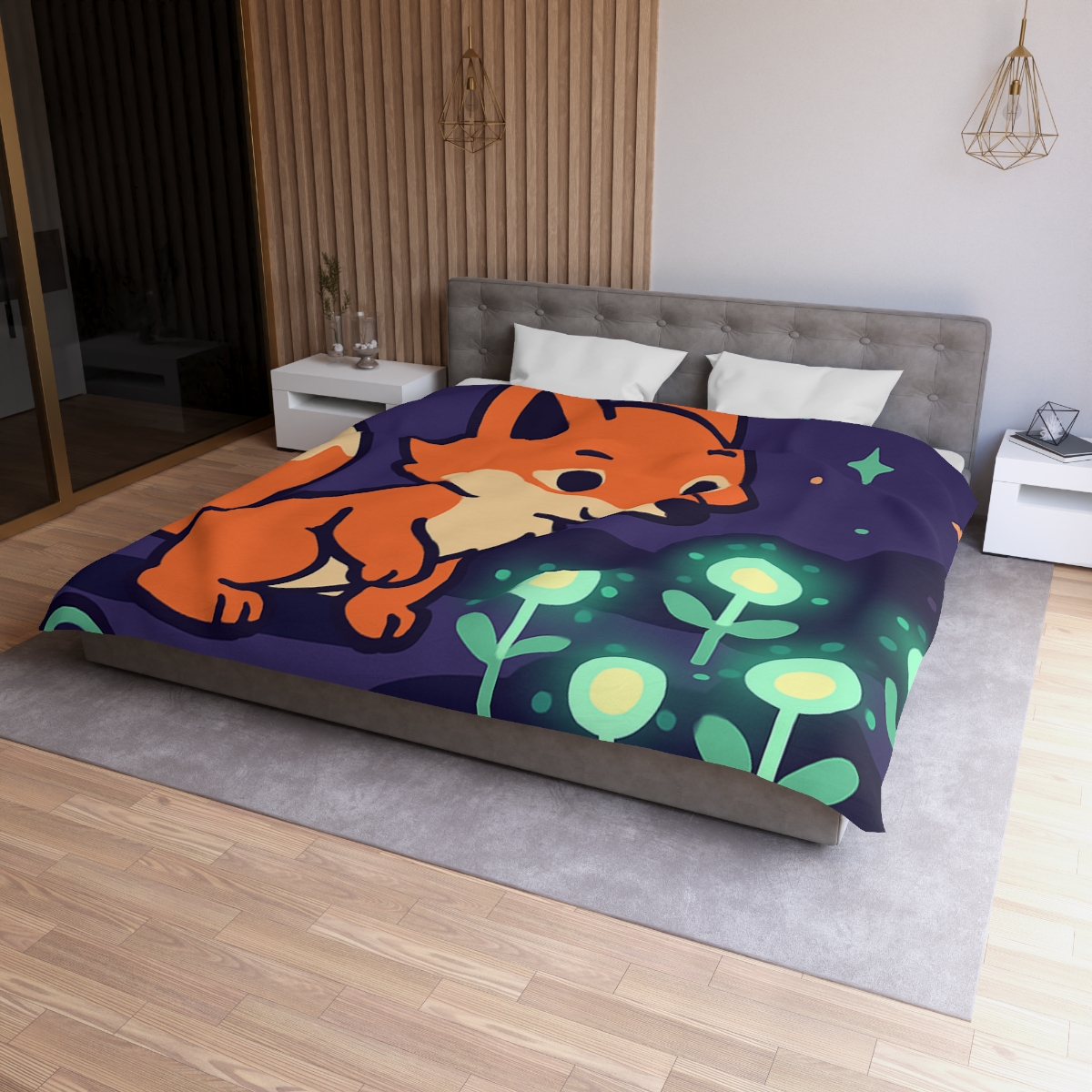 Galaxy Garden Fox warm winter duvets
