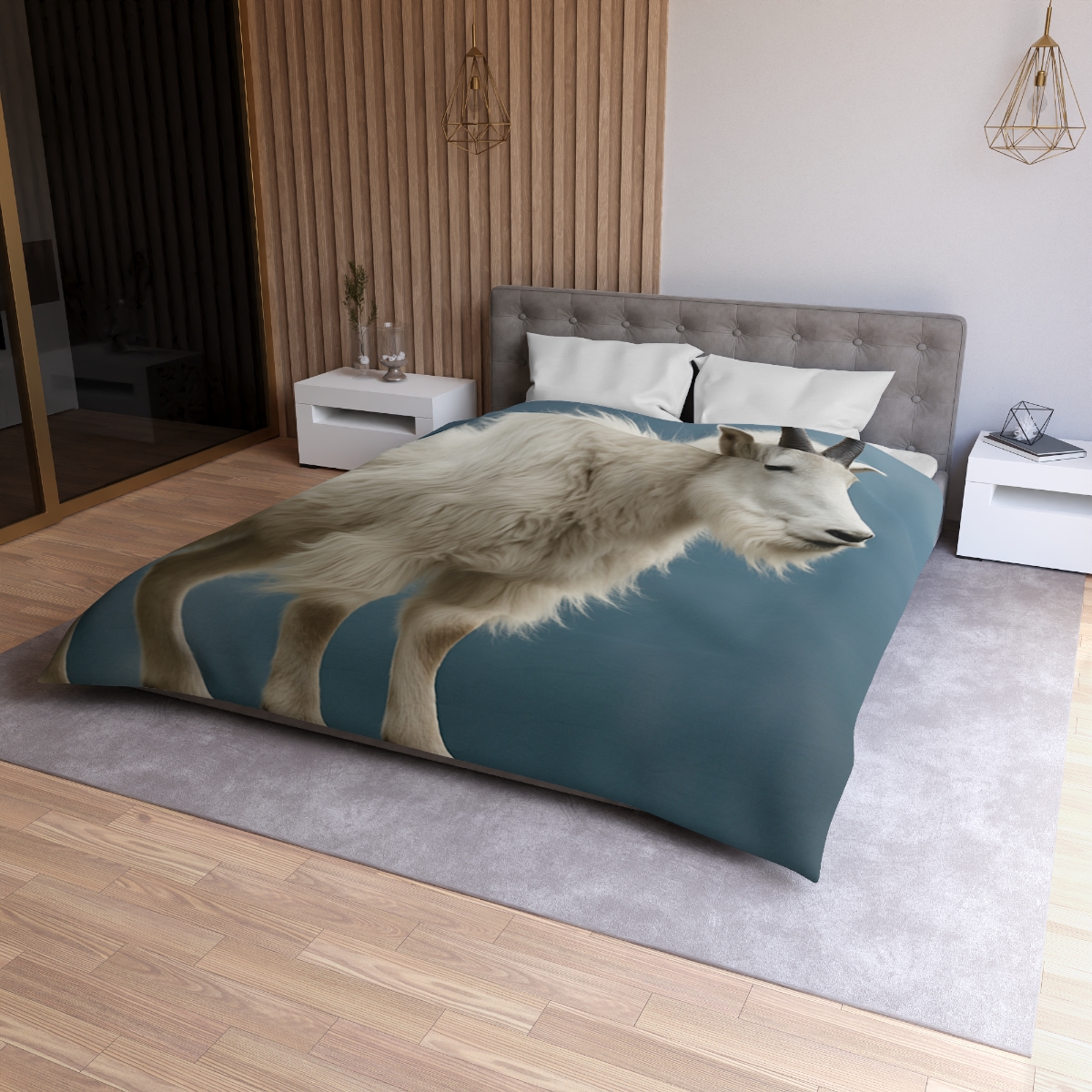 Glimmer Peak Mountain Goat trendy bedroom duvets