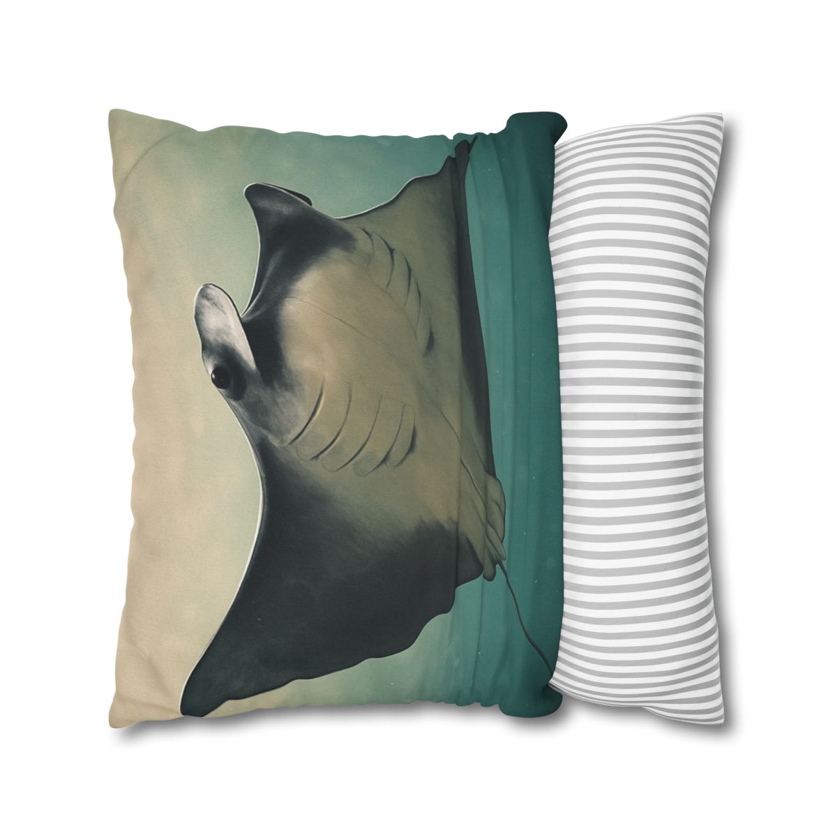 Velvet Current Manta Ray custom pillow cases