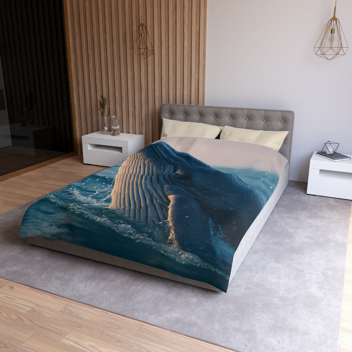 Ocean Song Blue Whale soft comforter duvets