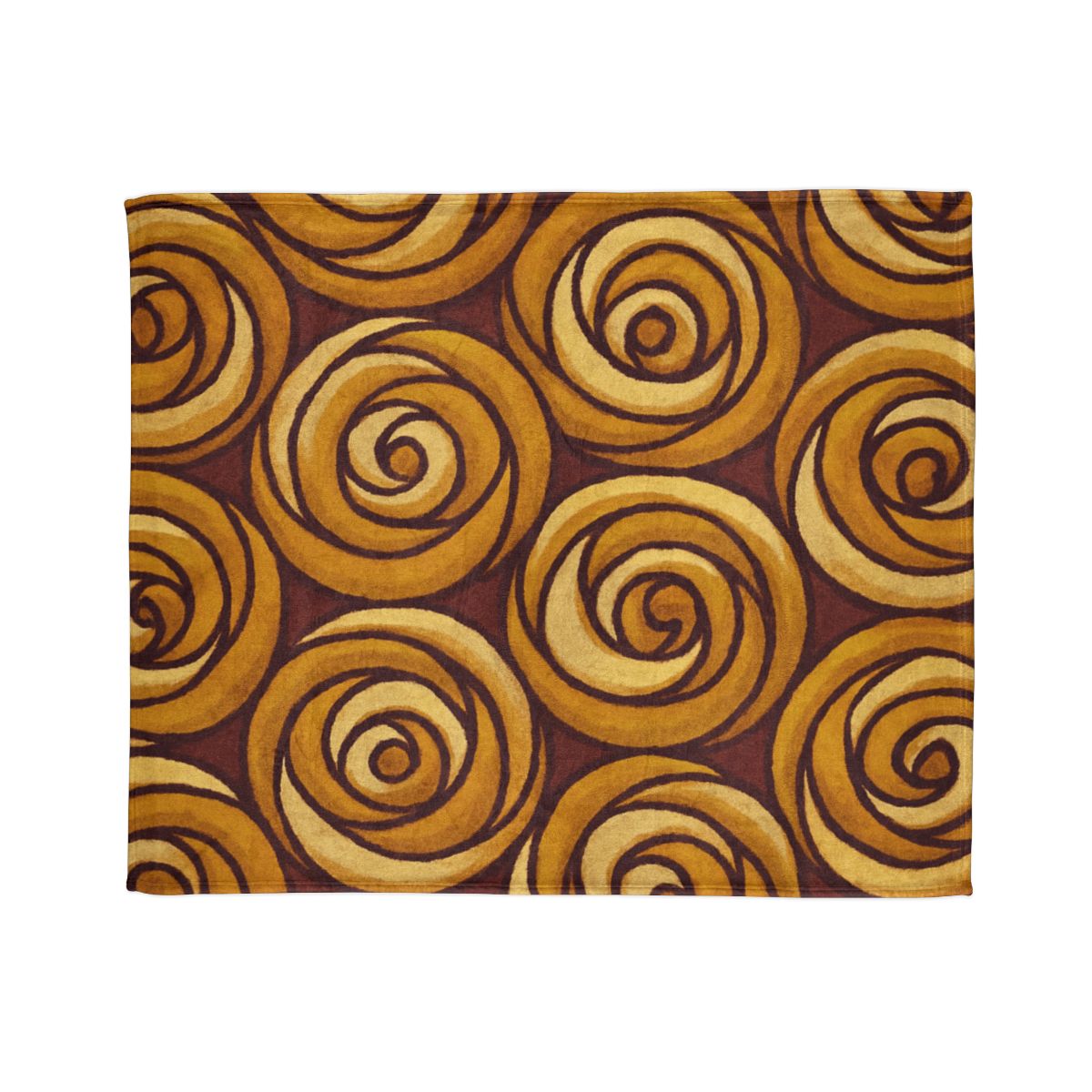 Spiral Bud Tessellation stylish throw blankets