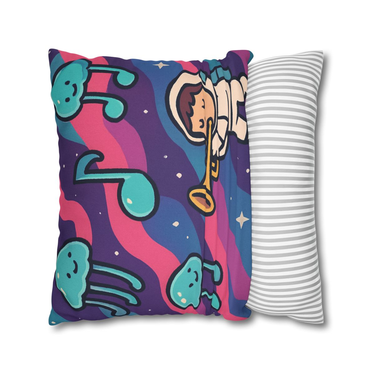 Nebula Jellyfish Orchestra designer print pillow cases