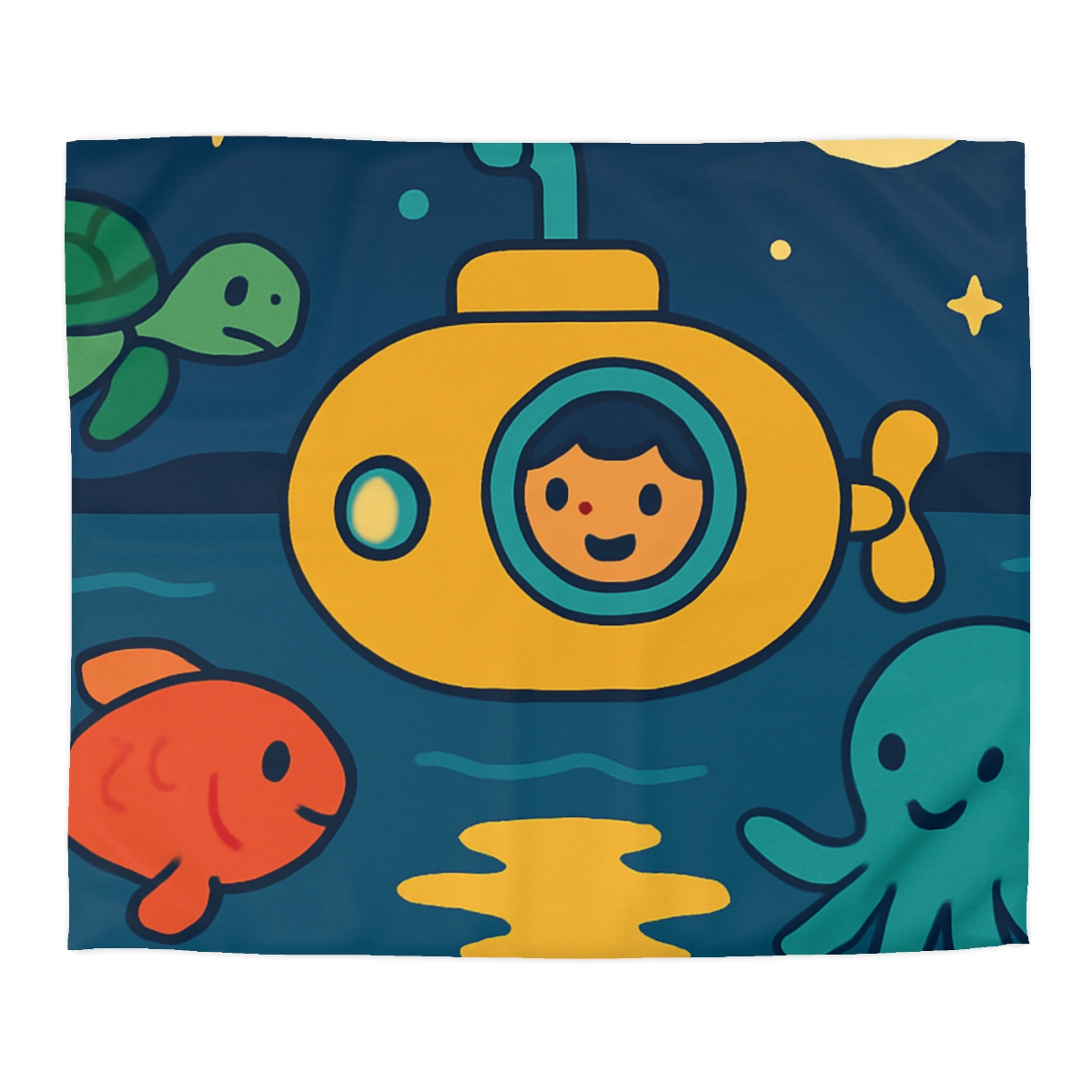 Starry Ocean Explorers stylish duvet covers